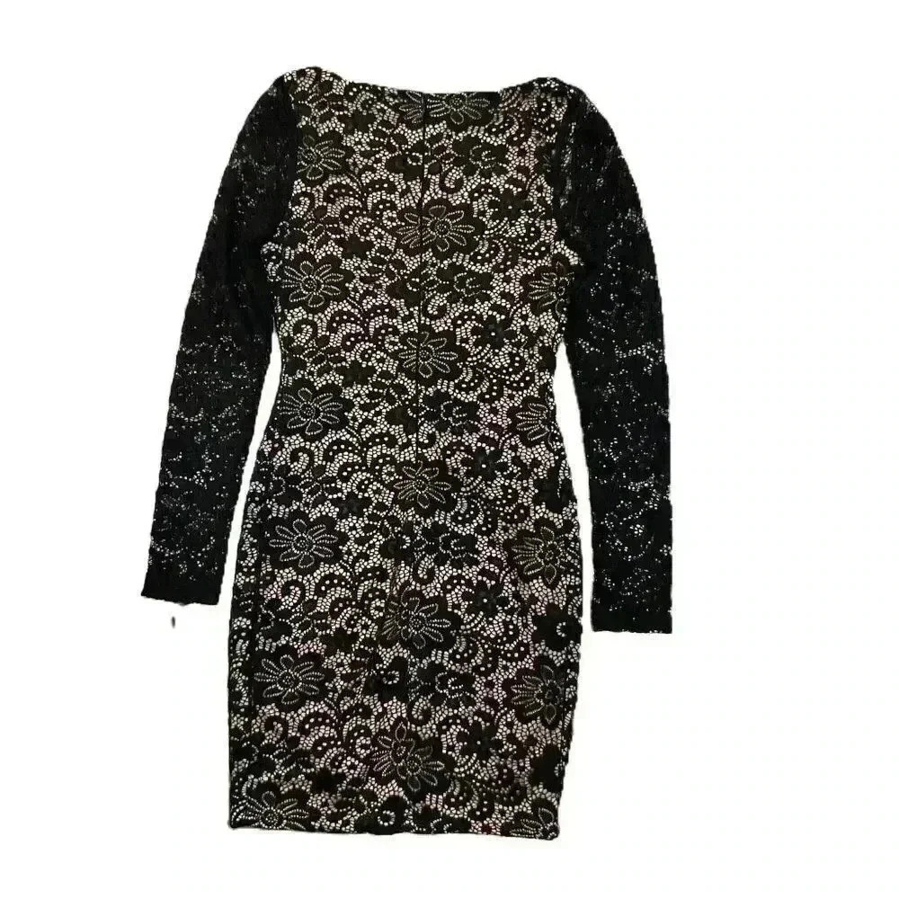 NIKIBIKI LONG SLEEVE COCKTAIL MINIDRESS SIZE SMALL - Picture 8 of 11